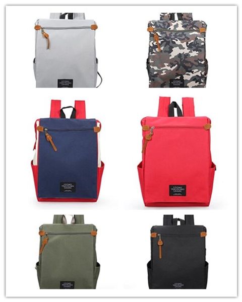 

double shoulder bag new nylon oxford cloth portable women's bag waterproof and simple student bag men's fashion backpack wholesale