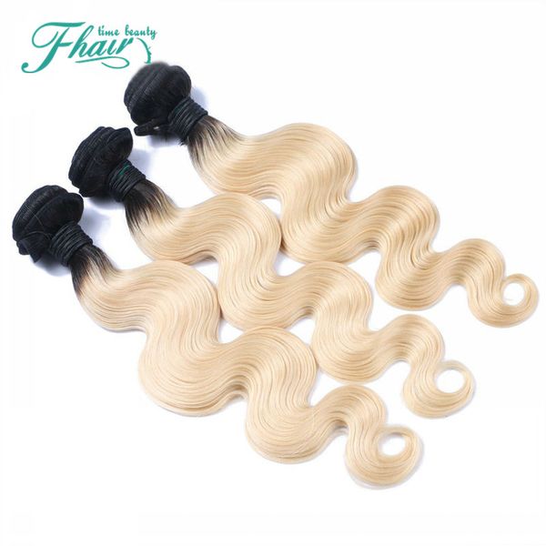 Ombre Hair Extensions Two Tone Blonde 1b 613 Best 8a Brazilian