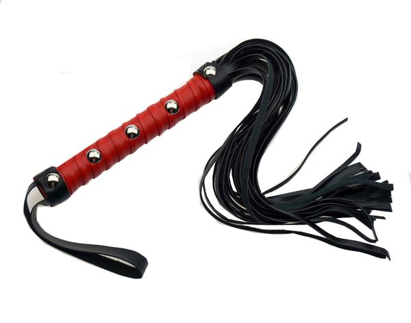 

black flirt leather game , whip couple pu for toys toys lash red handle eiwun