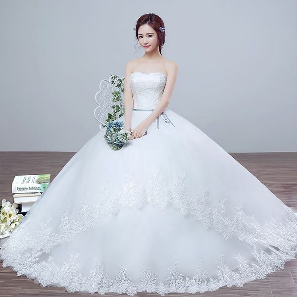 Image of korean girl wedding dress