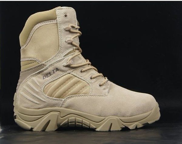

7" Delta Tactical Boots,Military Desert Combat Boots Shoes Summer Breathable Boots,SAND AND BLACK,EUR SIZE 39-45 Free Shipping