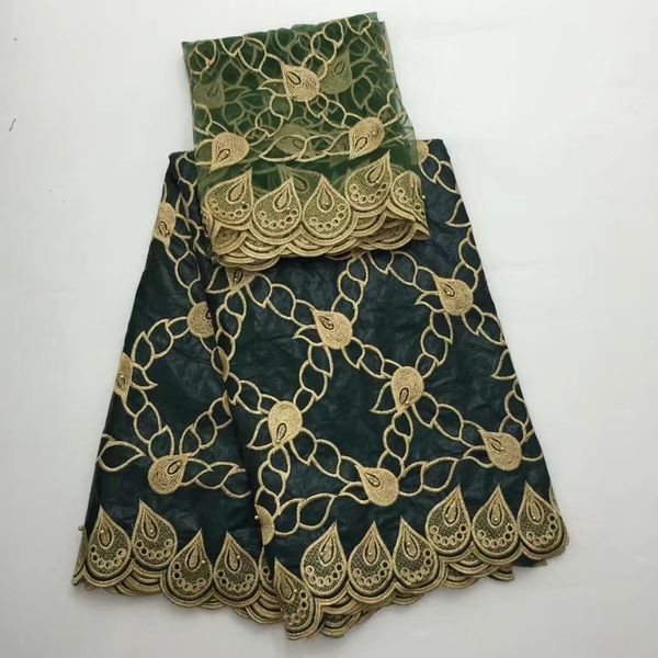 

african lace fabric african jacquard embroidered fabric bazin riche getzner for nigerian fashion dress with beads gybl023, Black;white