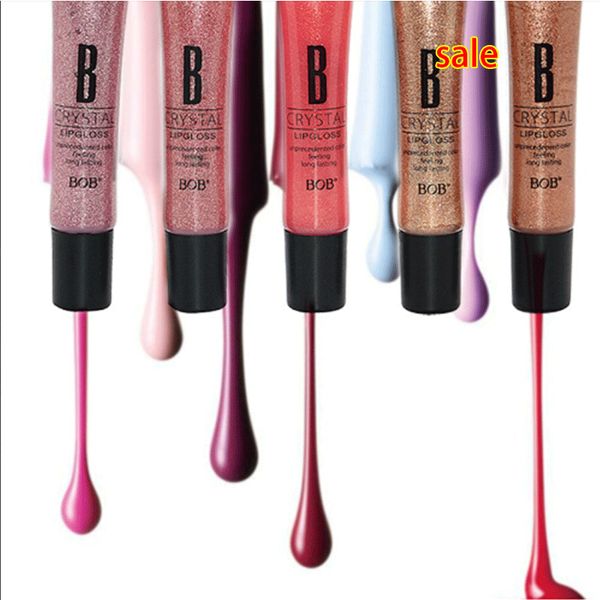 

Brand bob diamond and gold liquid lip tick 16 color nude lip glo makeup batom matte lip tick moi turizer nutritiou lip