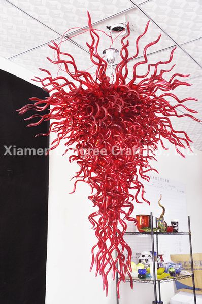 

c61-home decor ручной выдувного стекла хрустальная люстра свет ce ul сертификат стекло современный стиль подвесные светильники со светодиодн