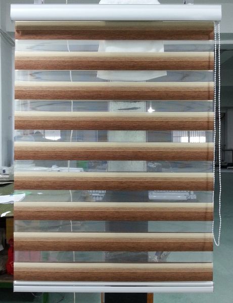 2019 Custom Made Ranslucent Double Layer Roller Zebra Blinds In