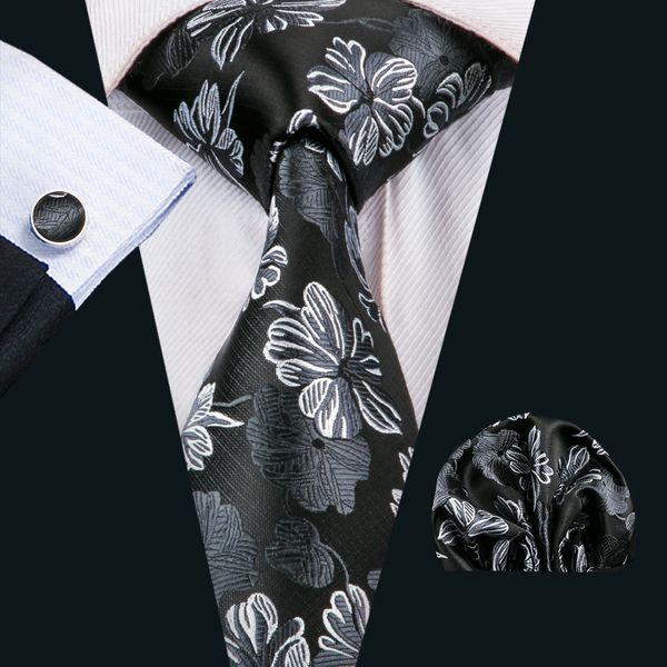 

черные мужские галстуки классический шелковый галстук устанавливает цветочные мужские шеи галстук галстук платок запонки жаккардовые тканые, Black;blue
