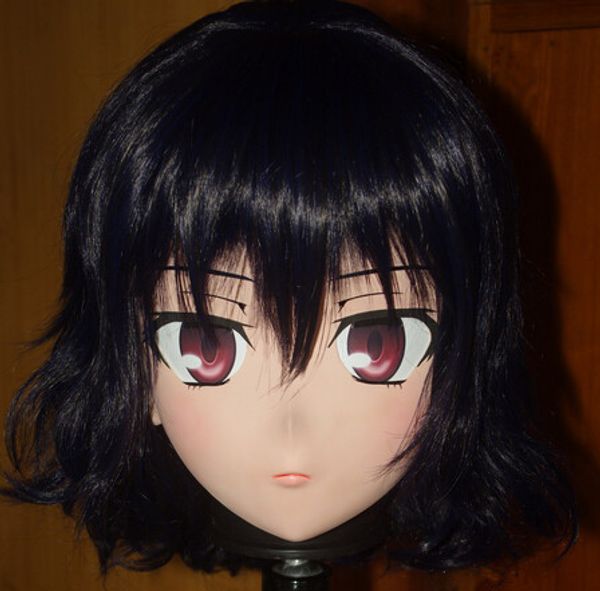 (C2-064) Maschera facciale di gomma di silicone femminile fatta a mano di alta qualità Cosplay Maschere Kigurumi Bambola di Crossdresser Kig Anime Gioco di ruolo