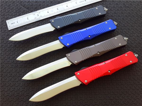 

Cncostco Custom Combat D/A auto Recurve Knife 6061-T6 Aluminum handle Satin CNC D2 steel Plain EDC Survival gear knives A07 A161