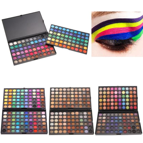 Großhandel – 120 Farben, modische Lidschatten-Palette, Kosmetik, Mineral-Make-up, Lidschatten-Palette, Lidschatten-Set für Frauen, 4 Stilfarben