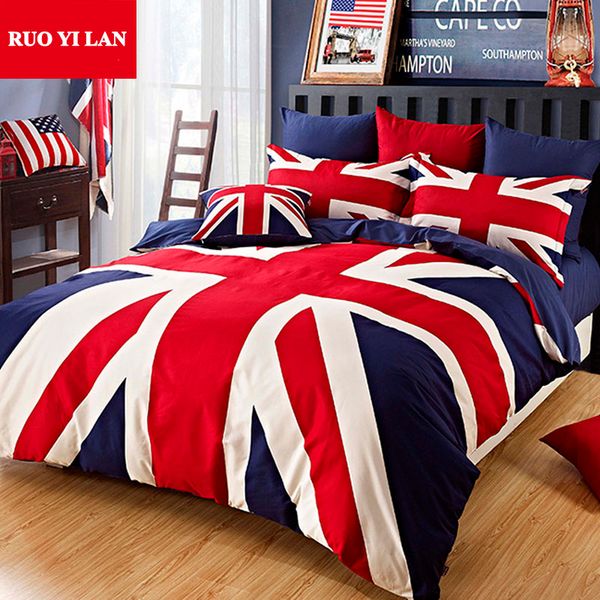 Bettwaren Wasche Matratzen Union Jack Single Duvet Cover Set