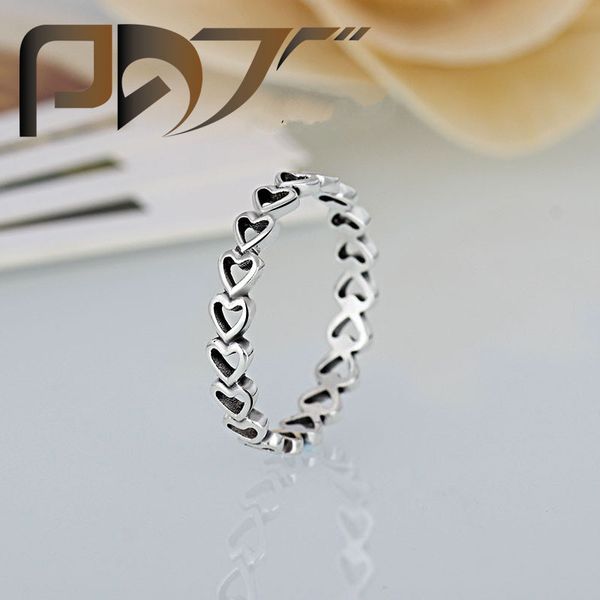

Высокое качество 925 посеребренные обручальные кольца женщины Pandora стиль сердца с