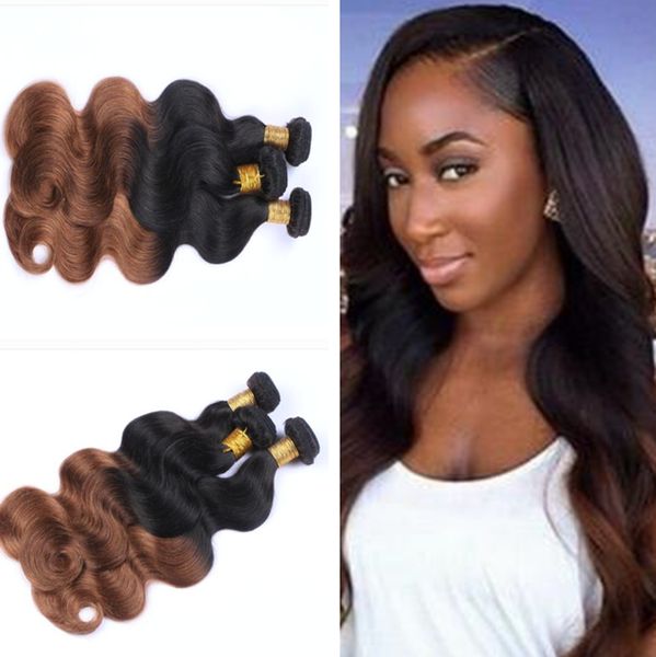 African American Body Wave Ombre 1b 30 Peruvian Brazilian Virgin