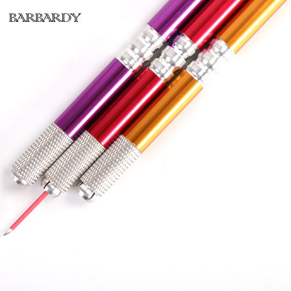 

microblading eyebrow disposable sterile permanent makeup stainless steel microblading pen in eyebrow tattoo