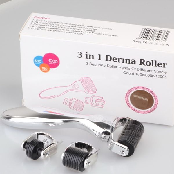 Preço de fábrica Derma Roller Derma Rolo de Pele Microneedling Dermaroller Início Use Derma Roller Terapia Beleza Micro Agulha Rolo 1 mm