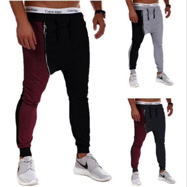 

2016 НОВЫЙ мужской спортивный хип-хоп брюки боковые молнии бегунов мужская повседн