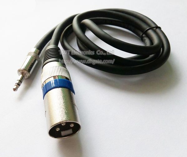 Microphone XLR 3PIN Мужской дом Джек до 3,5 мм Стерео Мужской Штекер Штекер Кабель около 1 м / 1 шт.