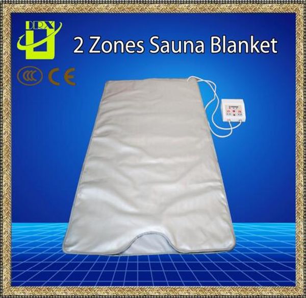 

the infrared sauna blanket 2 zone fir far slimming heating spa therapy weight loss portable detox beauty equipment ray heat new