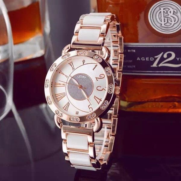 

Fashion Top Brand women's Stainless steel band quartz wrist watch H01