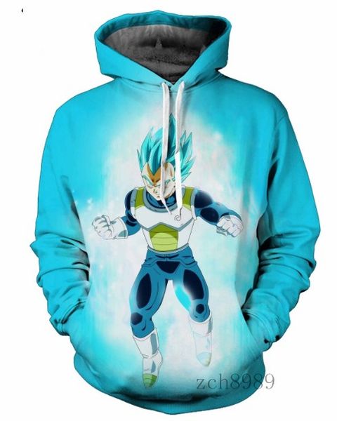 

новые моды женщины / мужчины мультфильм аниме синий вс укун harajuku стиль смешные 3td печати вскользь толстовки unisex plus размер kk105, Black