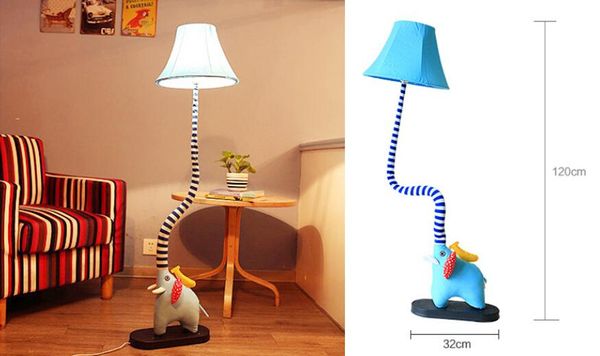 2020 Cute Elephant Type Floor Lamp Cartoon Lamp Bedroom Living