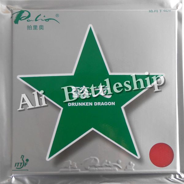 

wholesale- original palio drunken dragon 40+ (tacky) pips-in table tennis / pingpong rubber with gl large pores sponge