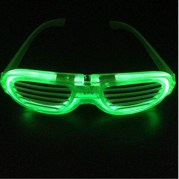 LED -Augenbrillen blinkten Fensterläden Gläser LED -Blitzgläser Sonnenbrille für Tänze Party Festival Dekoration