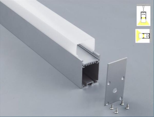Frete grátis Venda quente OEM Perfil de alumínio largo para tira de LED de acordo com o seu design 2m / pcs 20m / lote