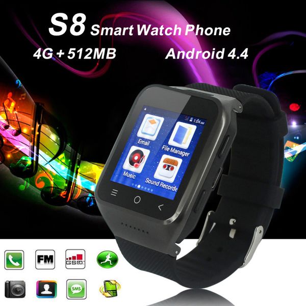 

ZGPAX S8 смарт-часы 1.54" Android 5.1 MTK6580 двухъядерный Smartwatch 3G телефон часы с GPS Wifi 2.0 M камеры
