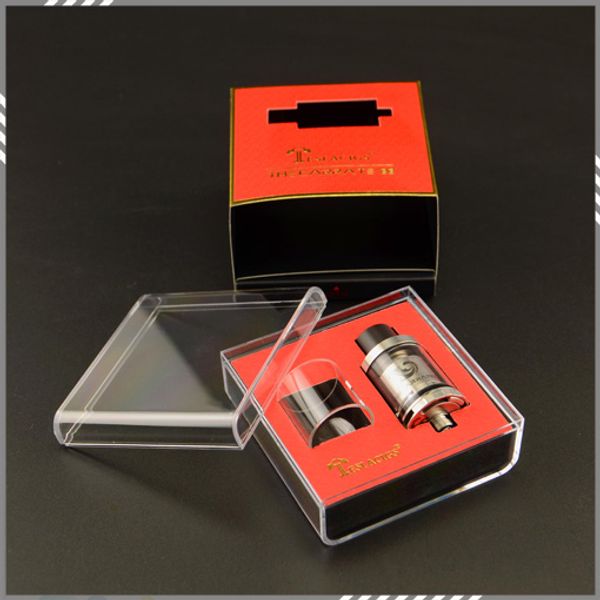 

Authentic Tesla Carrate 22 RTA Tank 2ML Large Caliber Delrin Drip Tip Adjustable Air Flow SS Color Top Filling Atomizer DHL Free