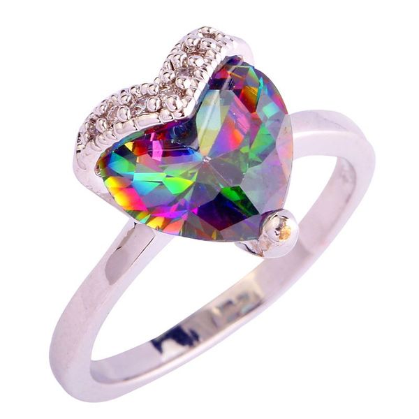 

anniversary women 925 jewelry rainbow z silver ring size 6 7 8 9 10 11 12 wholesale, Golden;silver
