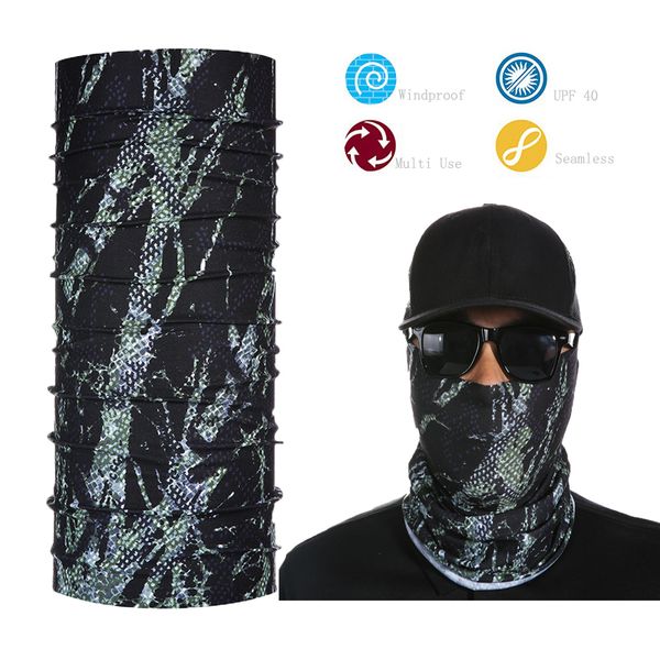

wholesale- camouflage seamless tube face mask bandana motorcycle biker skateboard headwear, Blue;gray