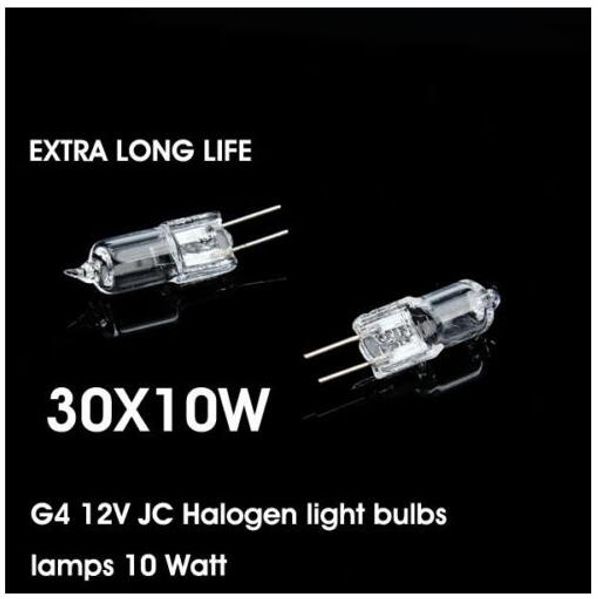 

100pc g4 20w bulb 12v 20w 10w halogen light bulb bulb cap ule long life 12v clear cap ule light bulb home car boat marine