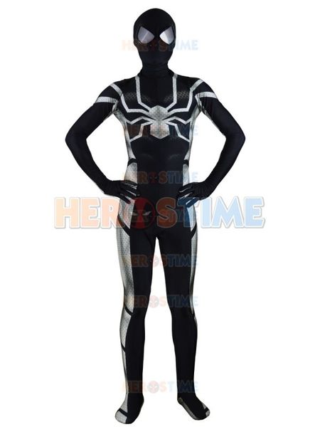 

2015 cool spiderman 2 костюм спандекс хэллоуина, костюм человека-паука полный костюм для тела morph full mute s m l xl xxl, Black;red