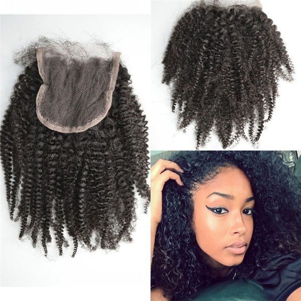 Malaysian Human Hair 4 4 Lace Closure With Baby Hair Natural Color