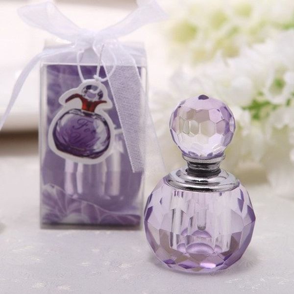 

fashion mini 3ml crystal perfume bottle empty essential oils case for lady baby shower wedding favors and gifts za1359