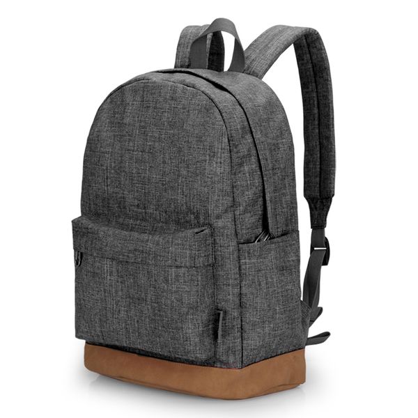 

men male canvas college school student backpack casual rucksacks travel bag