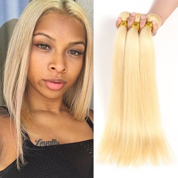 2020 European Blond 613 100 Unprocessed Remy Human Hair Weave