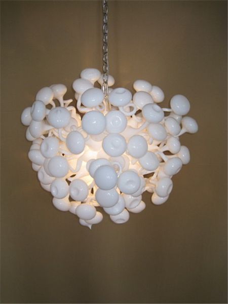 

lr055-handmade white blown glass chandelier european crystal white murano glass long chain decorative led custom made chandelier