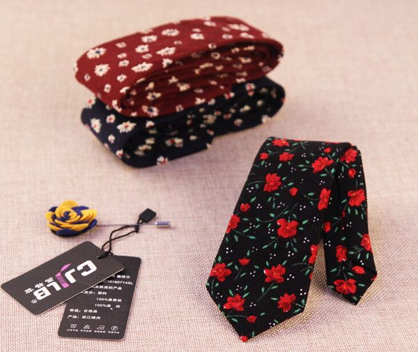 

men cotton neck ties flower tie men's casual solid kintted narrow design flat-end necktie neck ties, Blue;purple