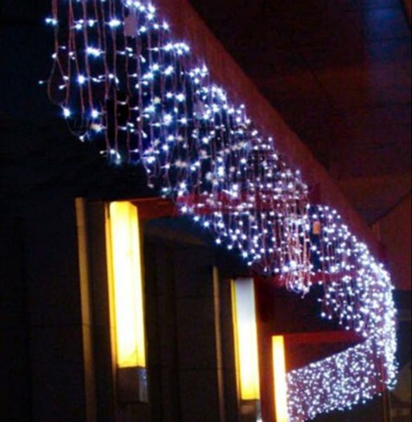

6m x 1m christmas decoration droop 1m curtain icicle string led lights for outdoor new year garden xmas wedding party ac 110-220v