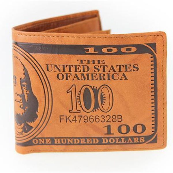 

2016 new men's wallet us dollar purse creative explosion models for men short wallet ing, Red;black