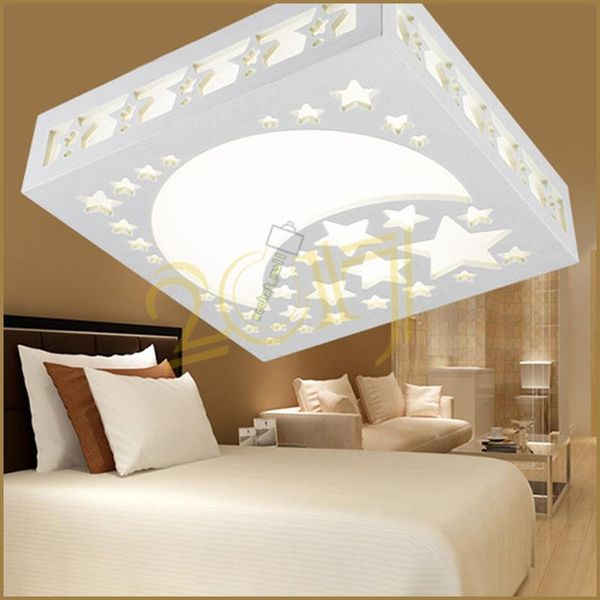 2020 2017 Creative Moon Star Kids Room Ceiling Lamp Acrylic Hollow