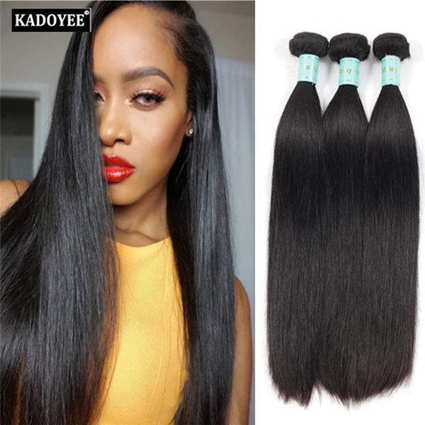 Malaysian Hair Straight Wet And Wavy Hair Bundles Black Color With