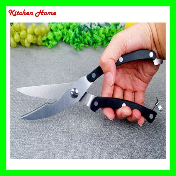 

high level multifunction stainless steel kitchen scissor chicken scissors 3.8mm thick blade stainless steel bone shear