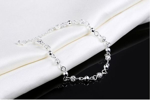 

925 string silver bracelets jewelry women s925 silver chain bracelet bangle link chain romantic brace laces jewellery 5301819, Black