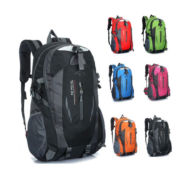 

dhl/fedex ship backpack men & women's casual climbing backpacks travel outdoor sports bags teenager lapbag nylon good quality