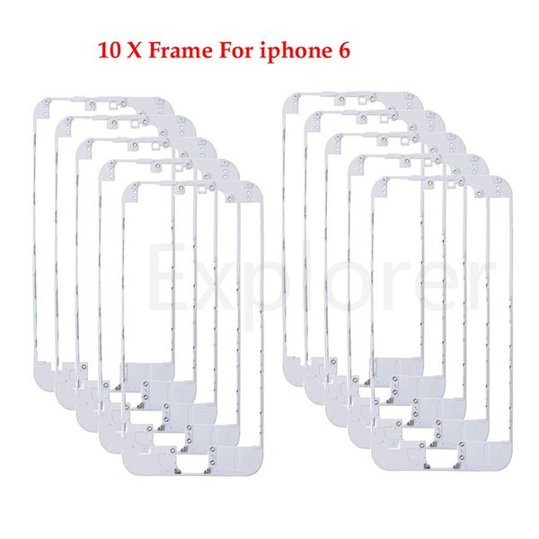 

Передняя рамка с горячим клеем Средняя рамка для iPhone 5s 5c 5G 6 4.7 6 Plus 5.5 дюймов Черный