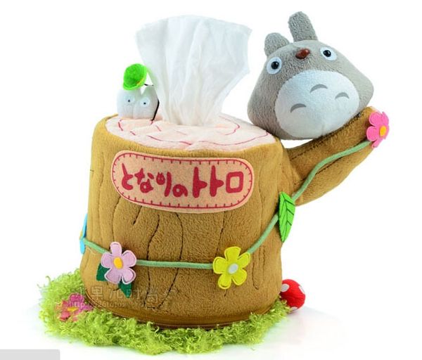 

wholesale- fg275 creative tissue box paper holder japan style plush material ornament products suit roll paper &removable tissue