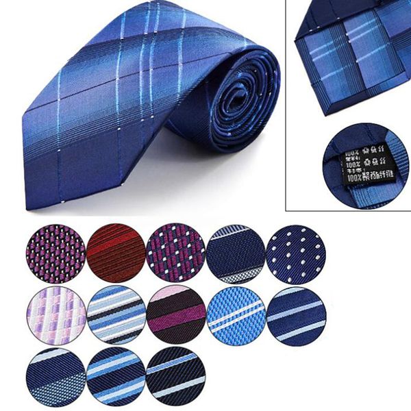 

мужчины шелковый галстук 8.5 см жаккардовые полосы горошек формальные галстук мода классический бизнес свадьба мужские галстуки досуг галсту, Blue;purple