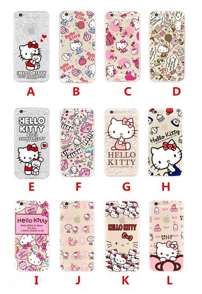 

for apple iphone 7 plus 6 6s plus se silicone case 40th anniversary hello kitty ultra thin plating tpu cell phone cases